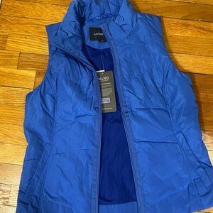 Lands' End Vibrant Blue Quilted Vest